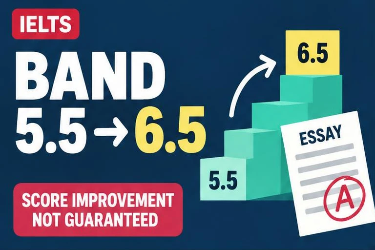 Illustrated study guide: How to Improve Your IELTS Writing from Band 5.5 to 6.5
