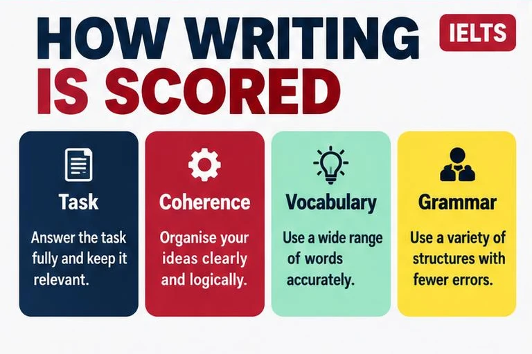 Illustrated study guide: IELTS Writing Band Descriptors Explained Simply