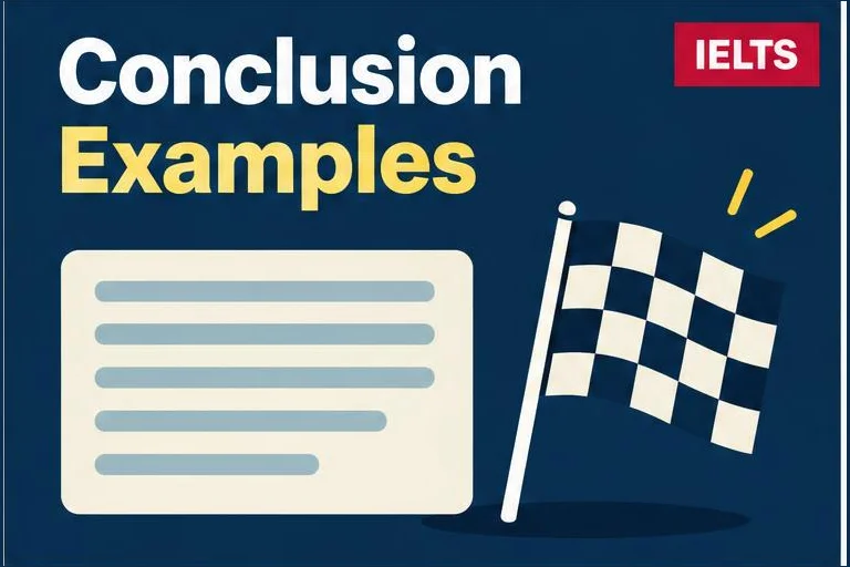 Illustrated study guide: IELTS Writing Task 2 conclusion examples for every essay type