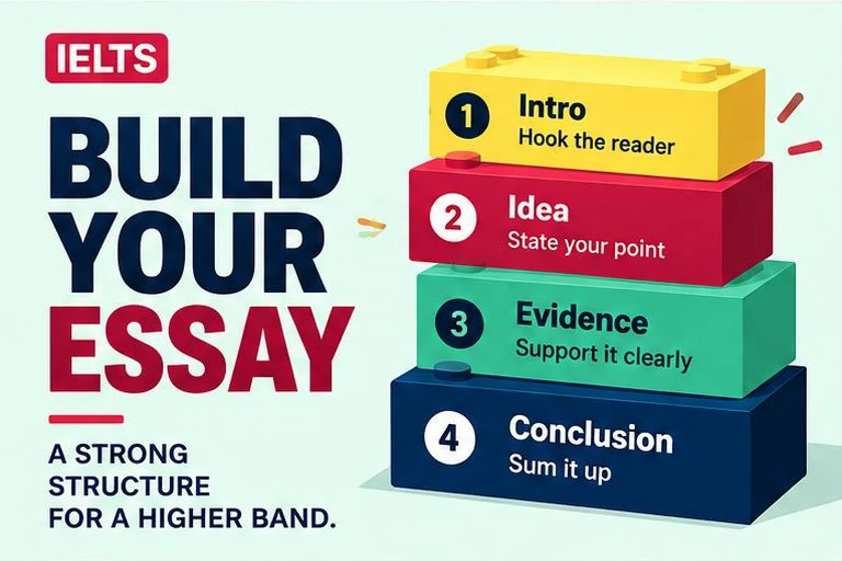 Illustrated study guide: IELTS Writing Task 2 essay structure: plan an answer that fits the question