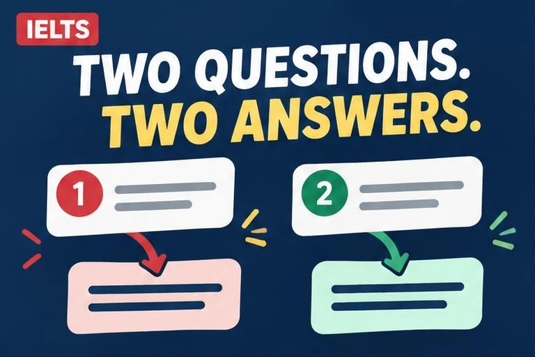 Illustrated study guide: IELTS Two-Part Question Essays: How to Answer Both Parts